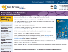 Tablet Screenshot of cable-terminations.co.uk